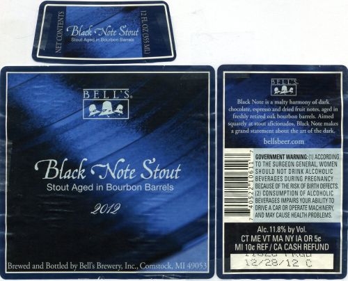 Black Note Stout 2012
